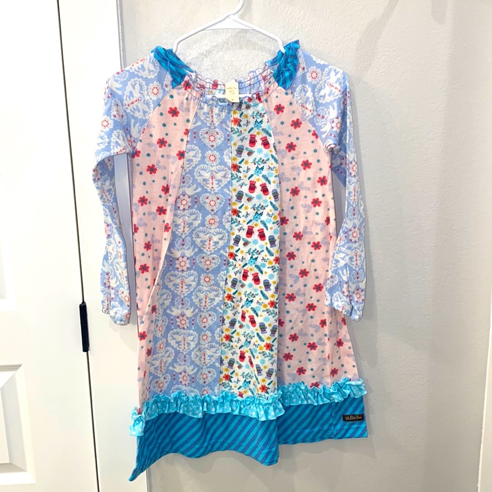 EUC Matilda Jane Clothing MJC Size 10 Long Sleeve Floral Print Nightgown Pajama